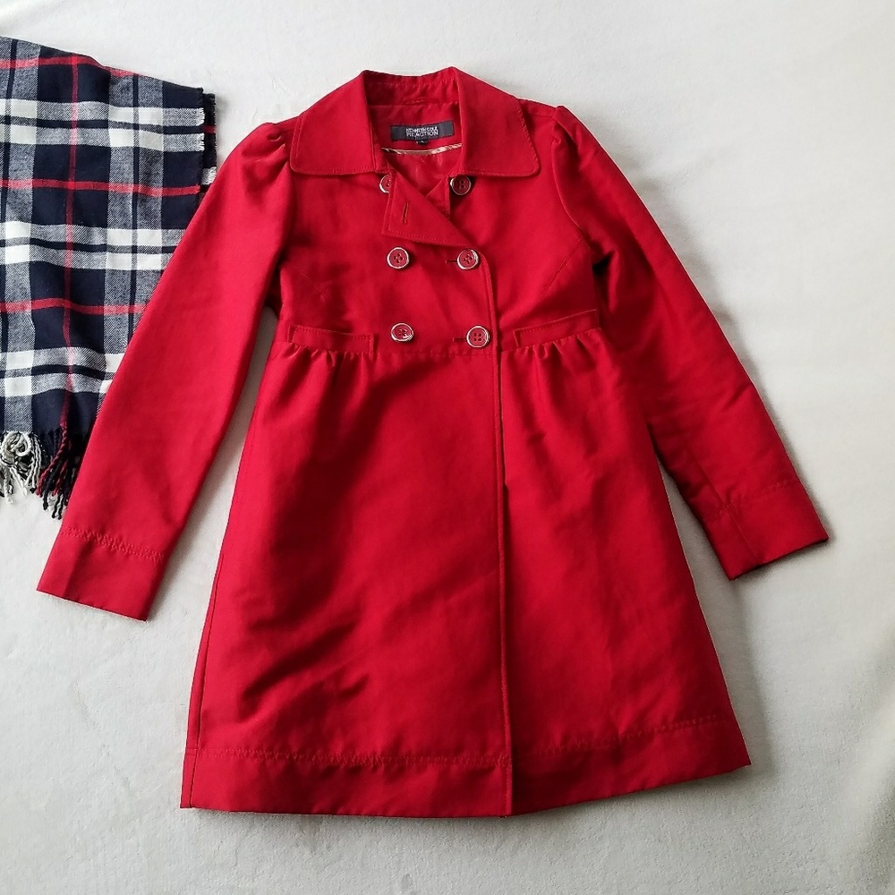 Kenneth Cole Reaction Cherry Red Coat
